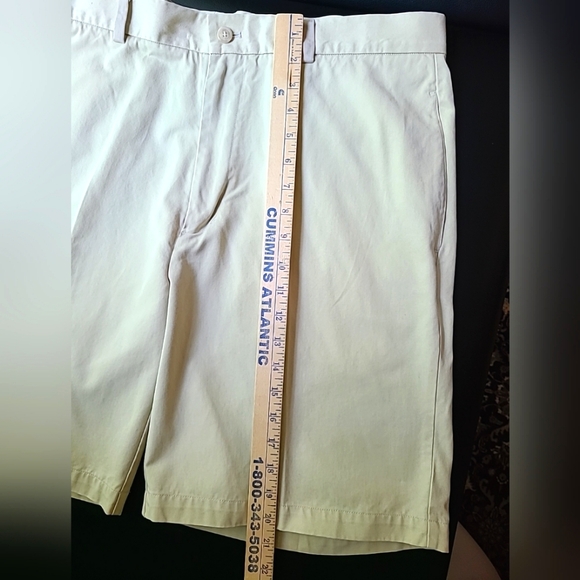 Daniel Bishop Shorts Men's 38 Tan Cotton Blend Flat Front Stay Tucked Waistband - Picture 4 of 9